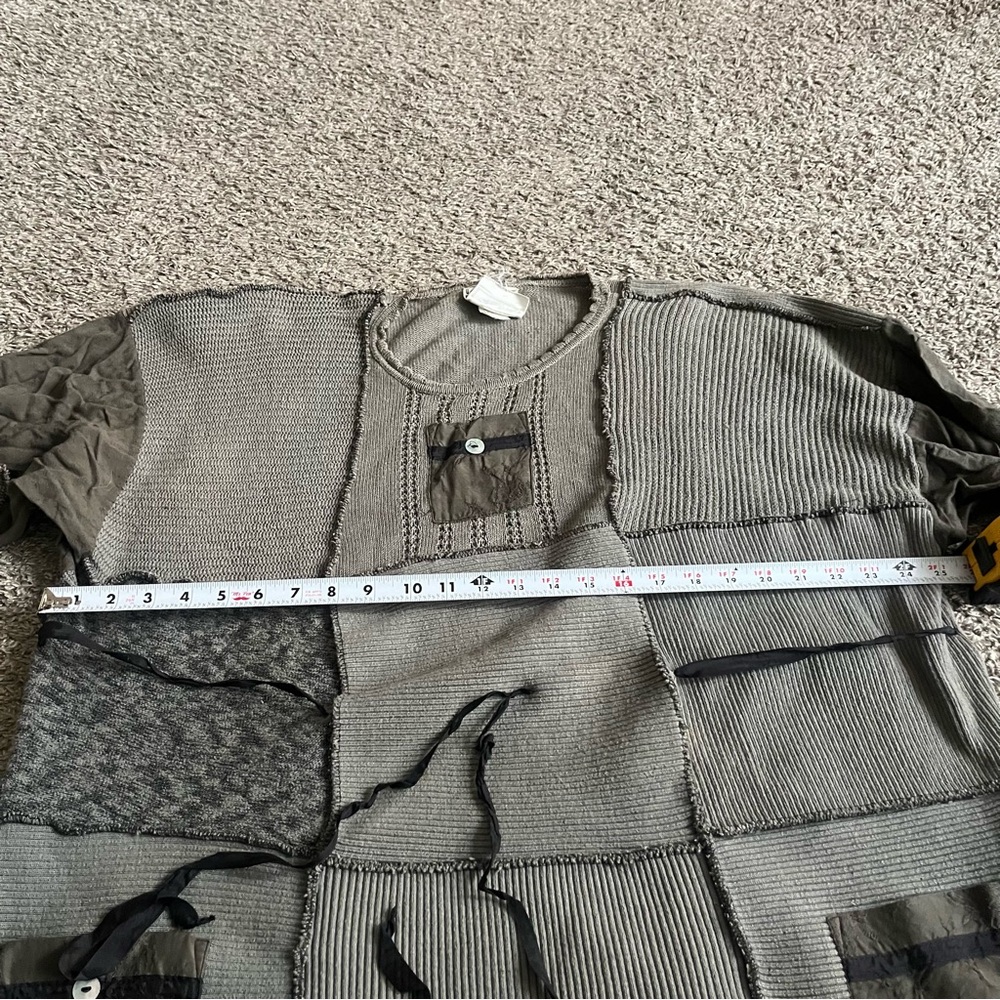 Jackie Loves John Patchwork Sweater Whimsigoth Ar… - image 8